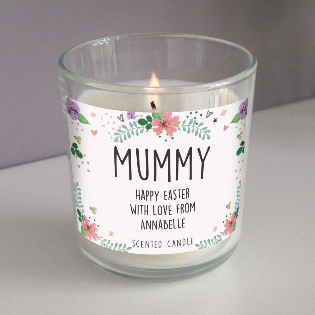 Personalised Floral Scented Jar Candle Extra Image 1